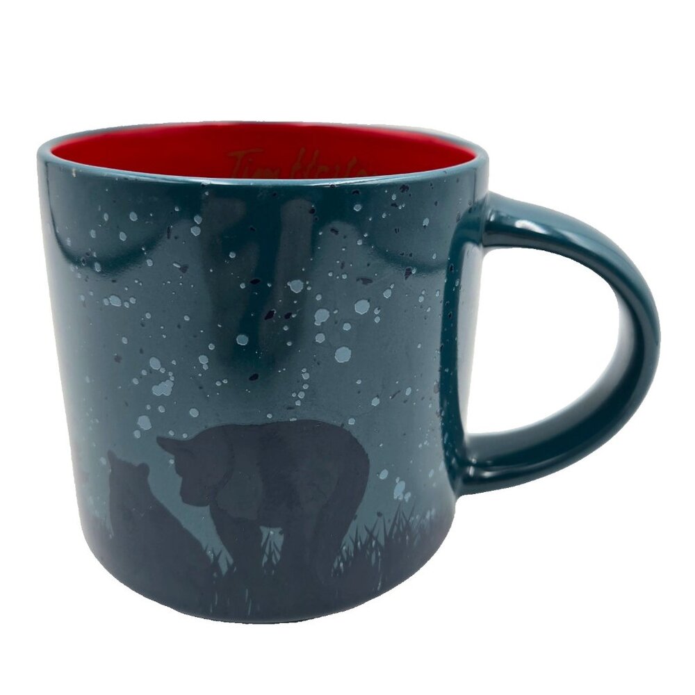 Tim Hortons Collectible Coffee Tea Mug Cup Blue Bear 2017 Read